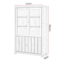 Vitrine 2 Portes + 2 Portes Vitrées Dijon -Demeyere Le mobilier Boutique vitrine 2 portes 2 portes vitrees dijon 1 4