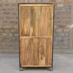 Vitrine 2 Portes 4 Niveaux Manguier -Demeyere Le mobilier Boutique vitrine 2 portes 4 niveaux manguier 2