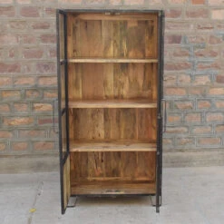 Vitrine 2 Portes 4 Niveaux Manguier -Demeyere Le mobilier Boutique vitrine 2 portes 4 niveaux manguier 4