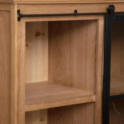 Vitrine Porte Coulissante Danik 2 Tiroirs Atmosphera 13 Vitrine Porte Coulissante Danik 2 Tiroirs Atmosphera -Demeyere Le mobilier Boutique vitrine porte coulissante danik 2 tiroirs atmosphera 5